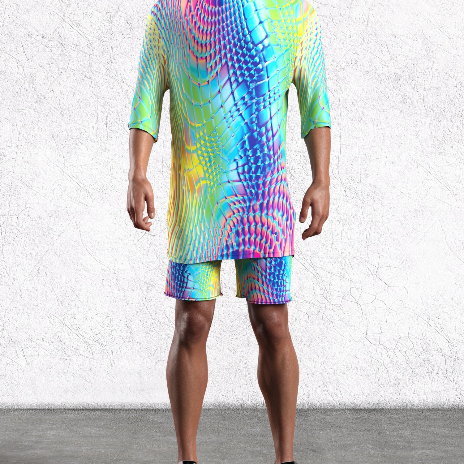 Rattleskin Male Rave Shorts Lycra