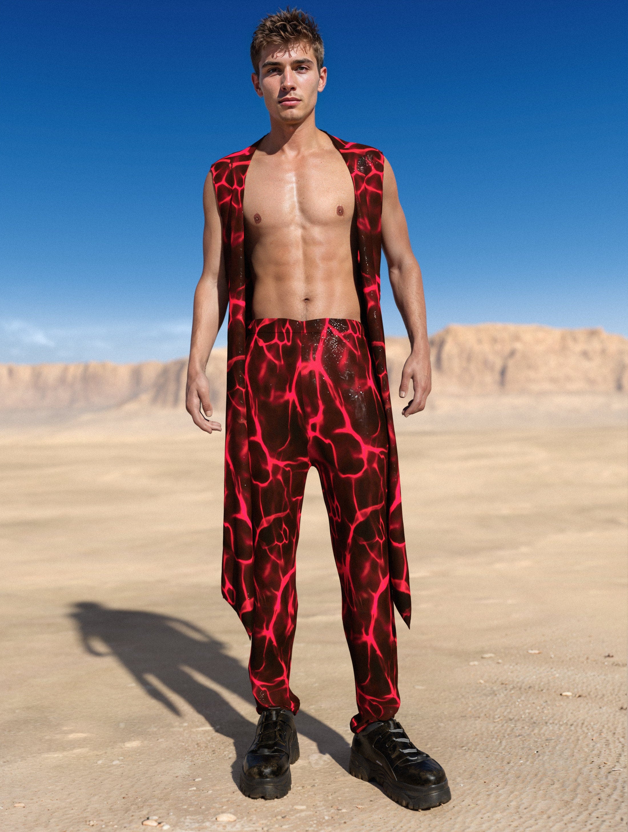 Dust Devil Male Vest Red