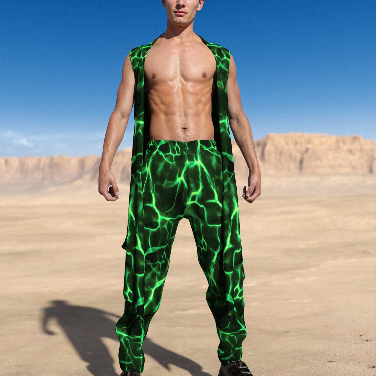 Dust Spectre Male Vest Green