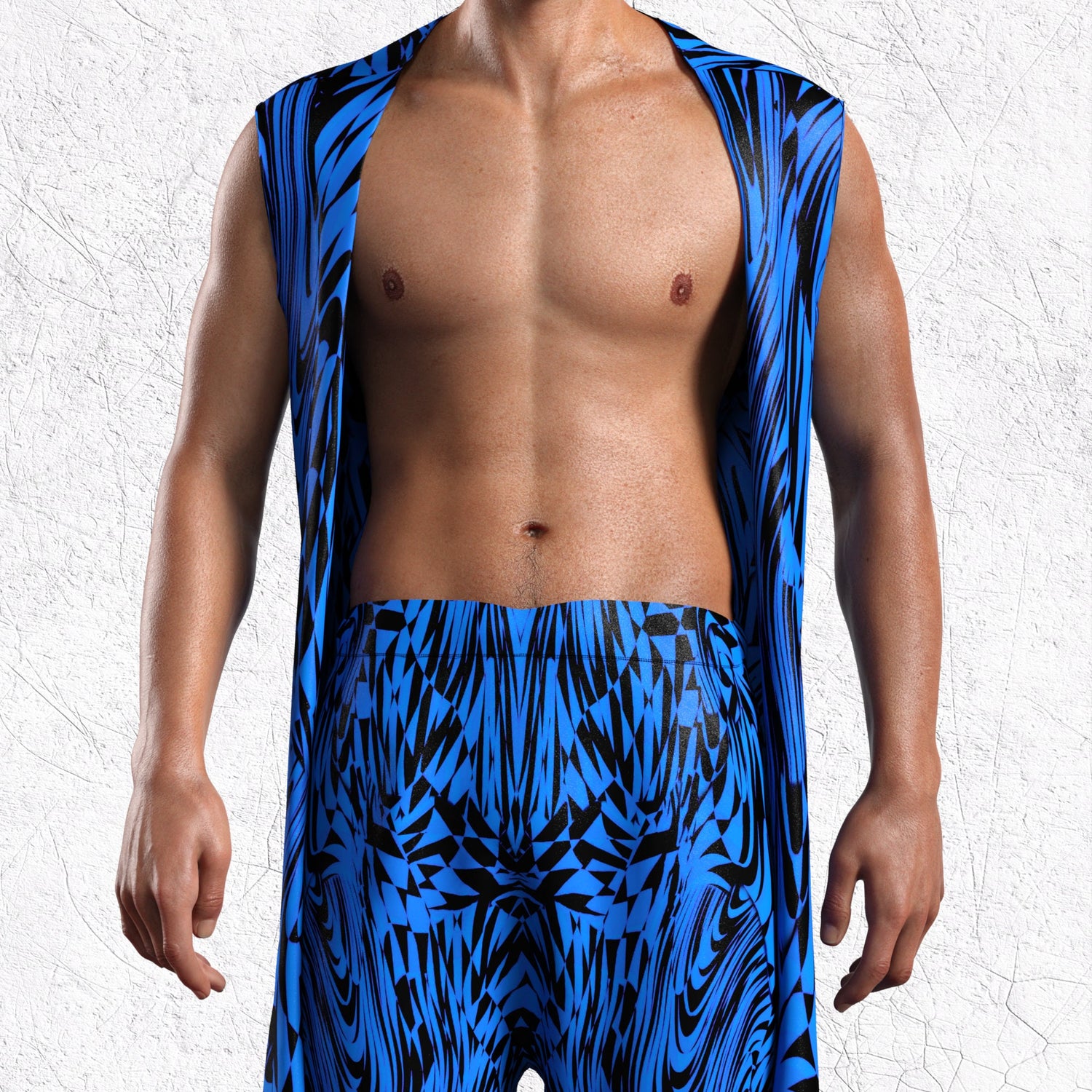 Refracted Male Vest Lycra