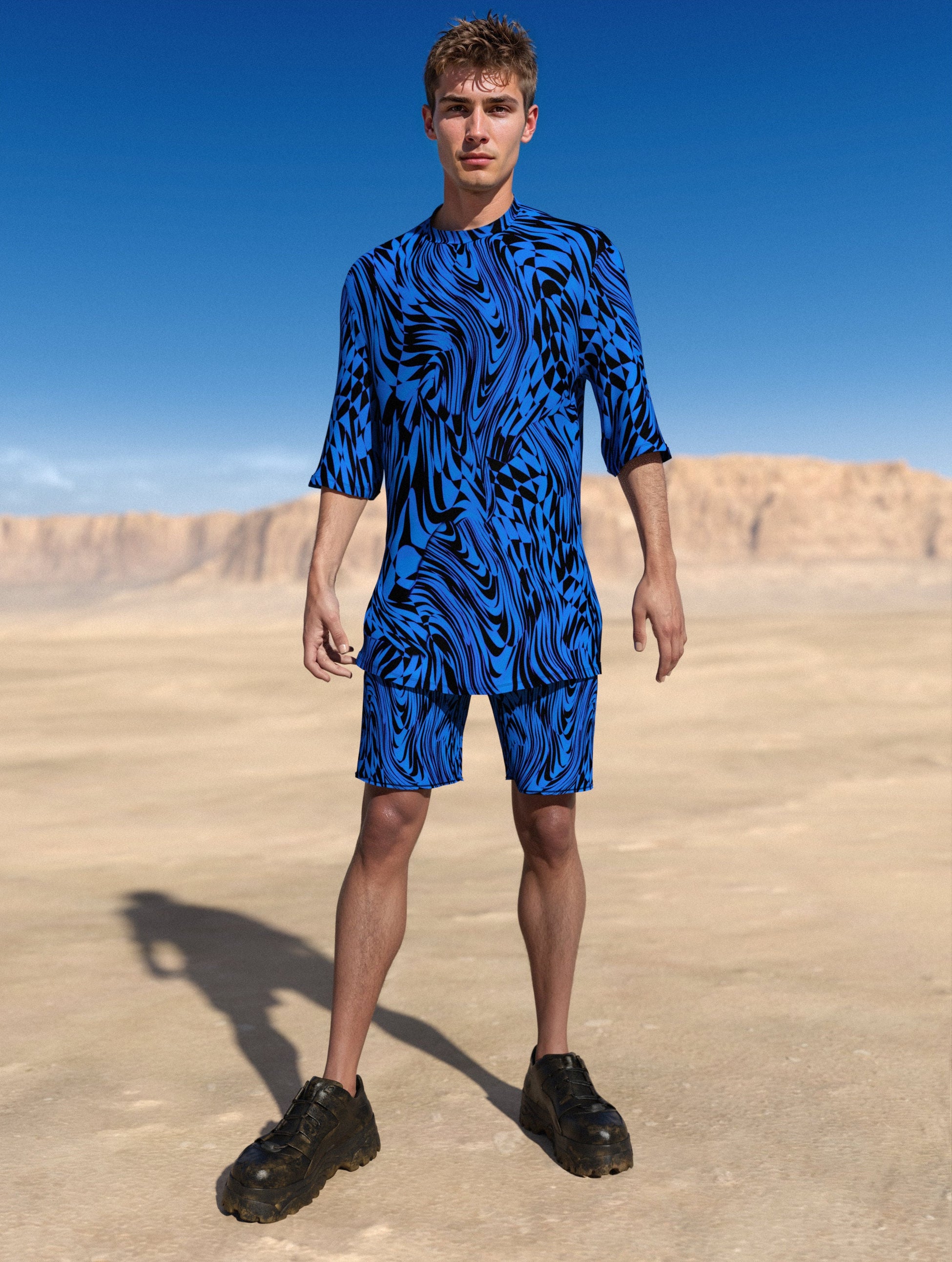 Refracted Male Rave Shorts 2