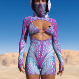Desert Glow Open Heart Romper