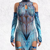 Desert Spirit Mesh Keyhole Dress Set