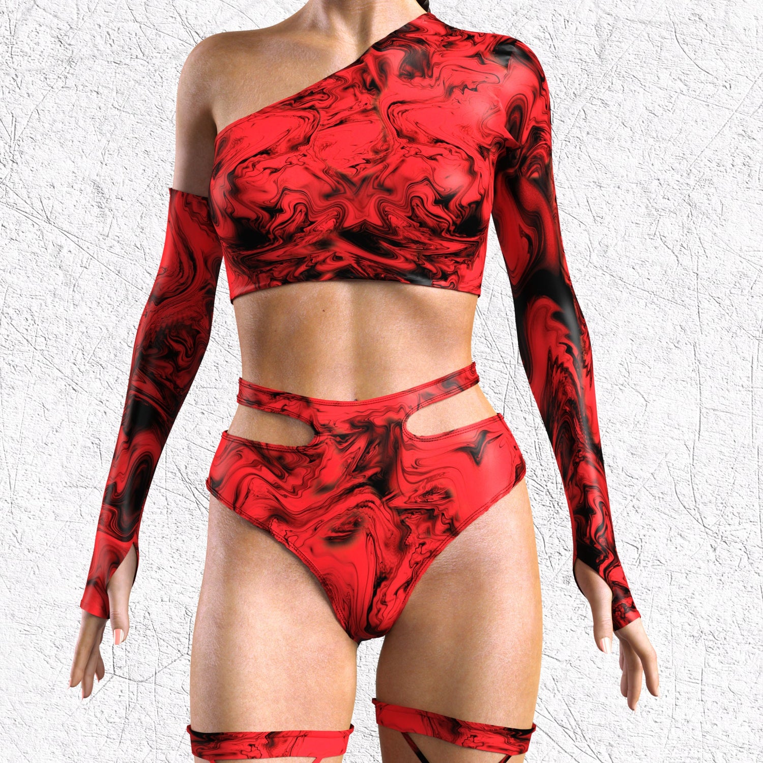 Women Bloodshot Leg Wraps