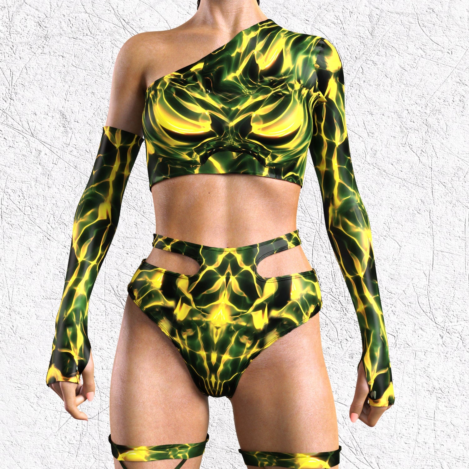 Toxicant One Side Top Lycra
