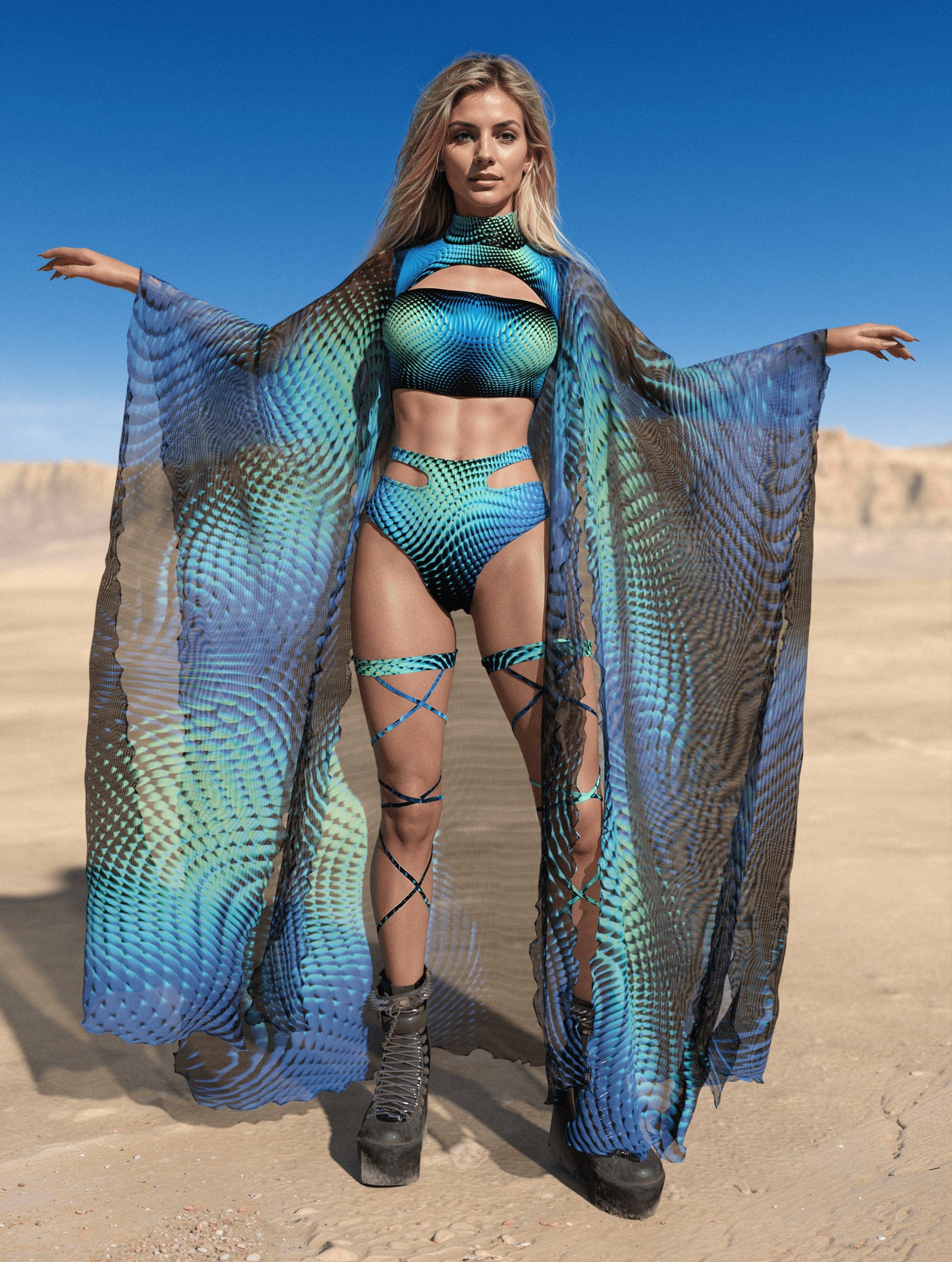 X Ice Rave Kimono 1
