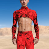 Bloodshot Male Crop Top