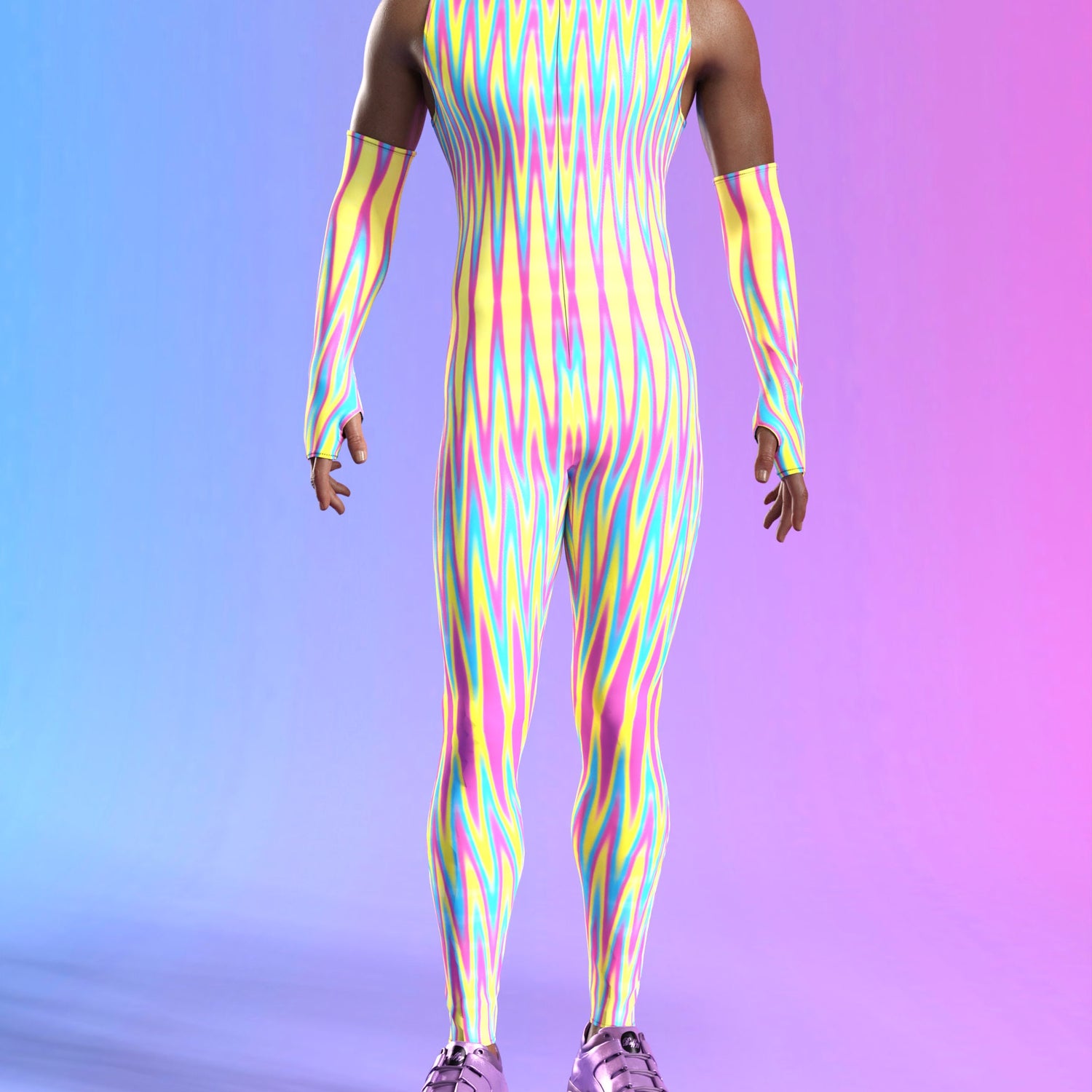 Panarama Male Sleeveless Costume Lycra