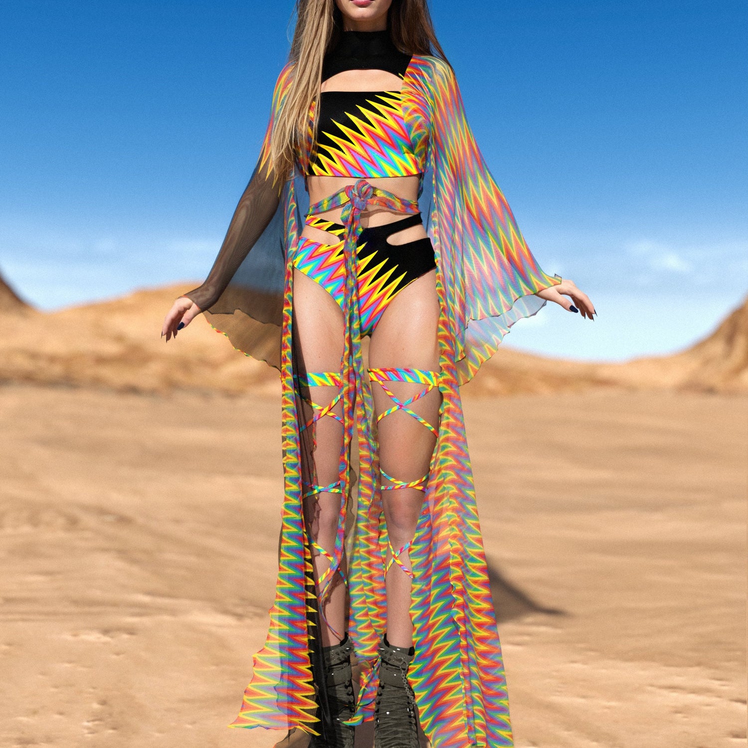 Prism Break Rave Kimono Set 2