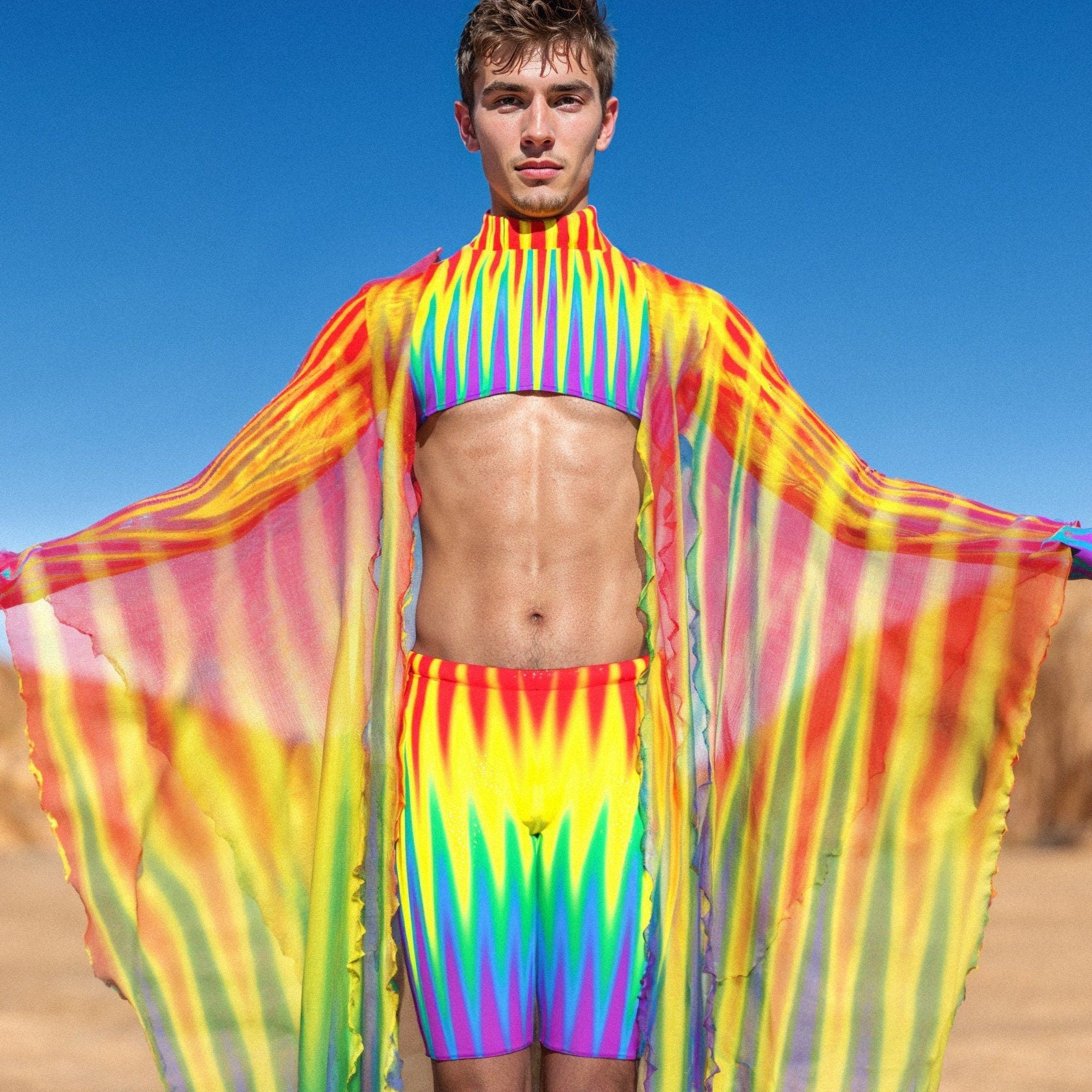 Infinitum Male Rave Kimono 1