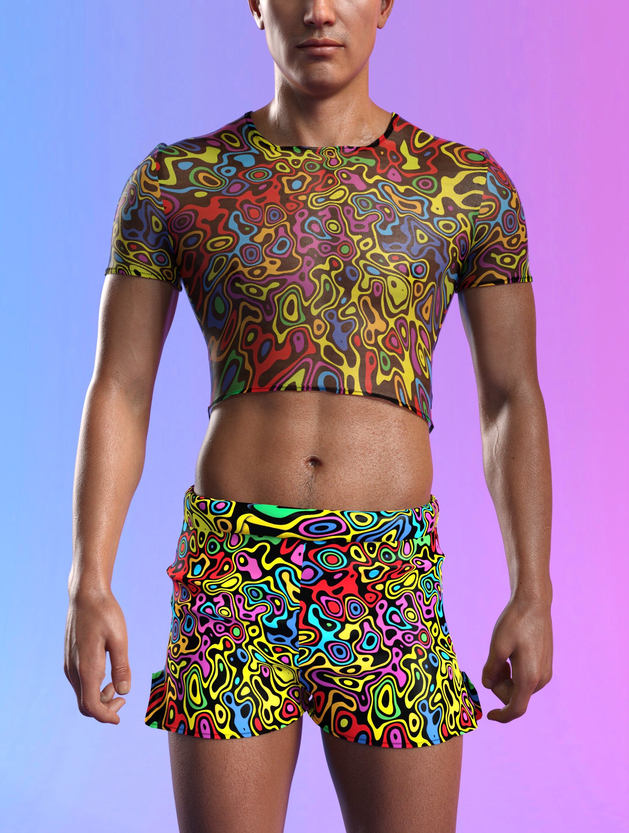 PB and Gay Male Mesh Crop Top 6