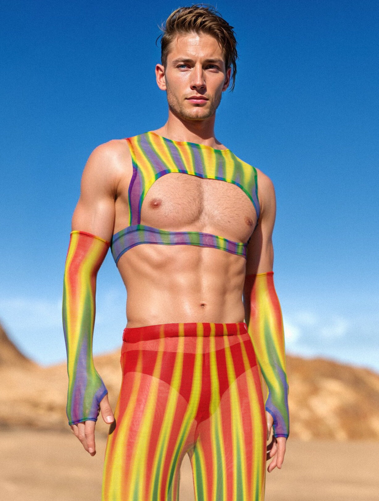 Infinitum Mesh Male Split Pants 1