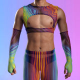 Natural Flow Mesh Male Harness Top