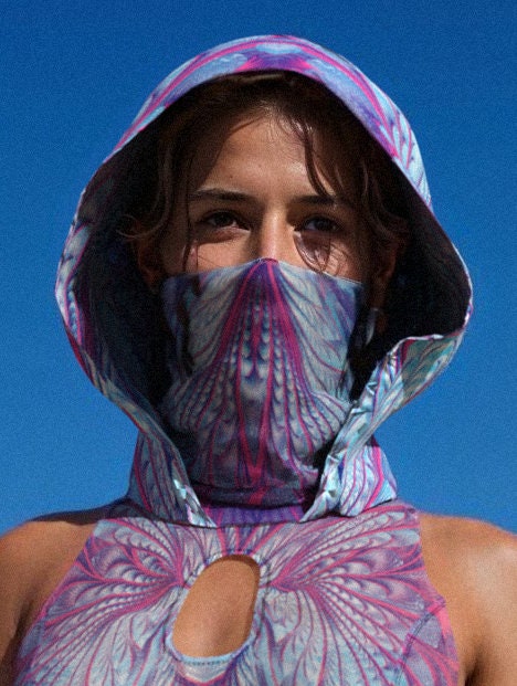 Desert Glow Rave Hood 1