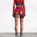 Carmine Cut HW Shorts