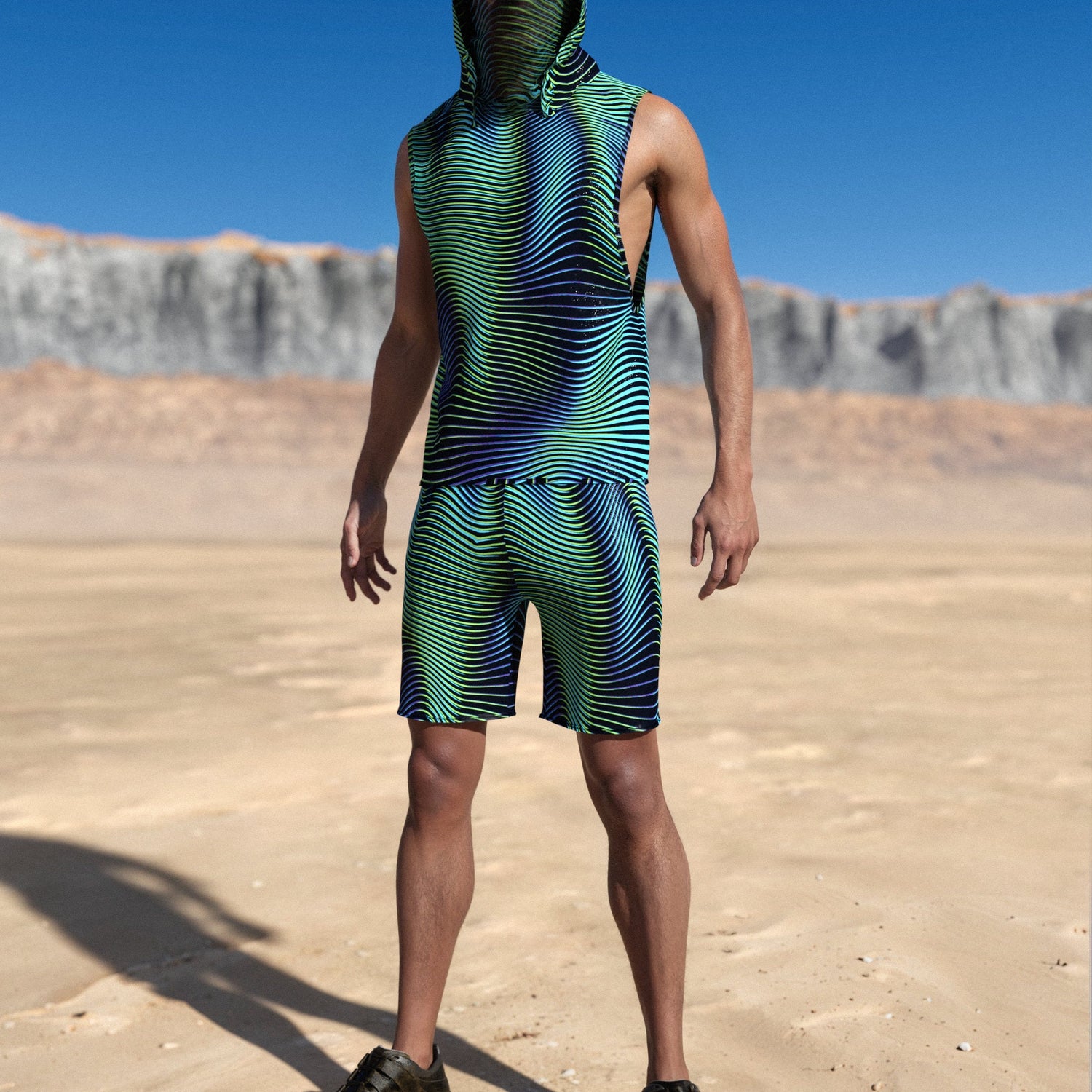 Illusions Male Rave Hood Lycra