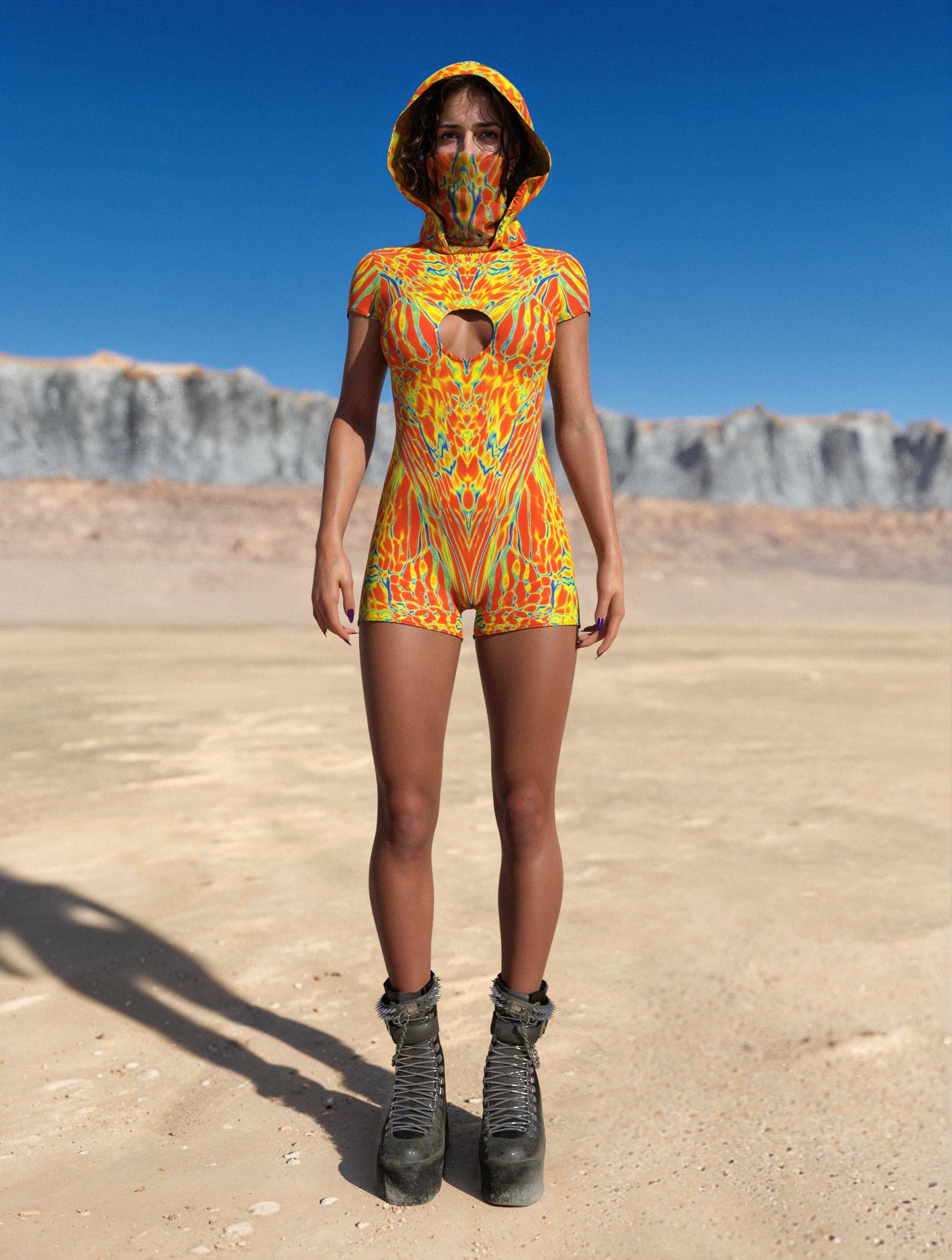 Electra Fever Short Sleeve Romper 2