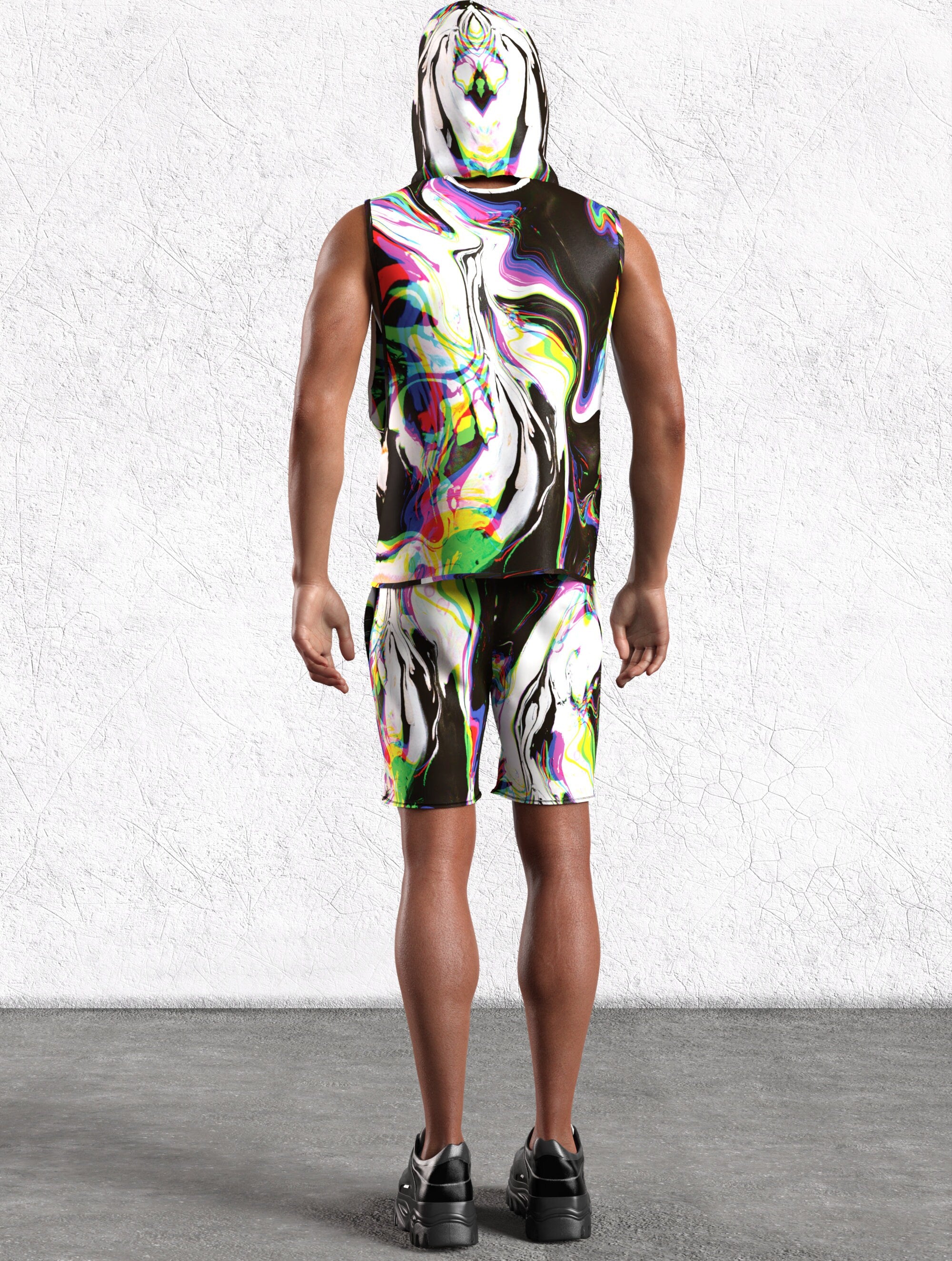 Men Rainbow Spill Male Muscle Top