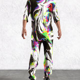 Rainbow Spill Male Rave Pants