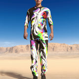 Rainbow Spill Male Rave Pants