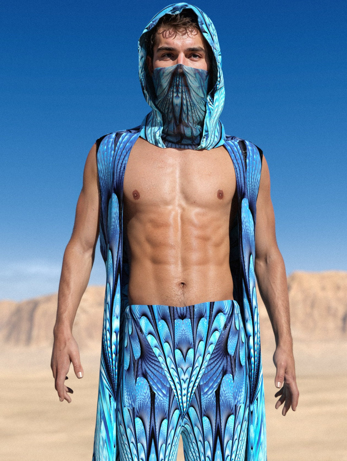 Desert Spirit Male Rave Hood 2