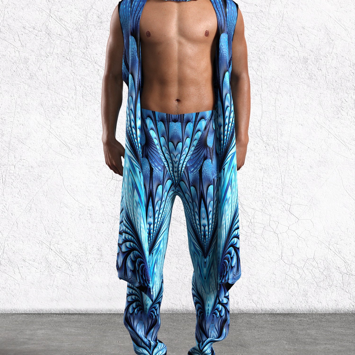 Desert Spirit Male Rave Hood Lycra