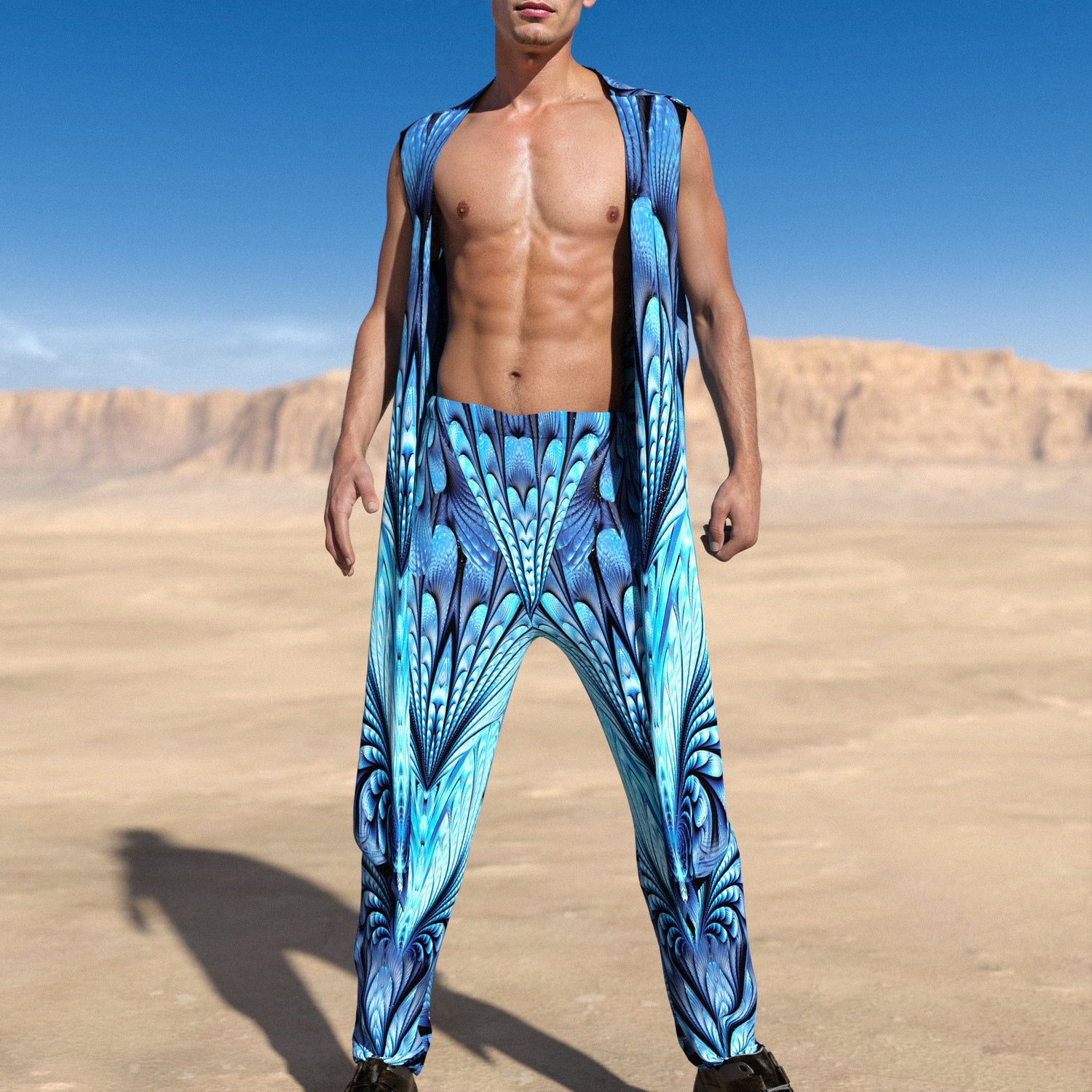 Desert Spirit Male Rave Hood Festival