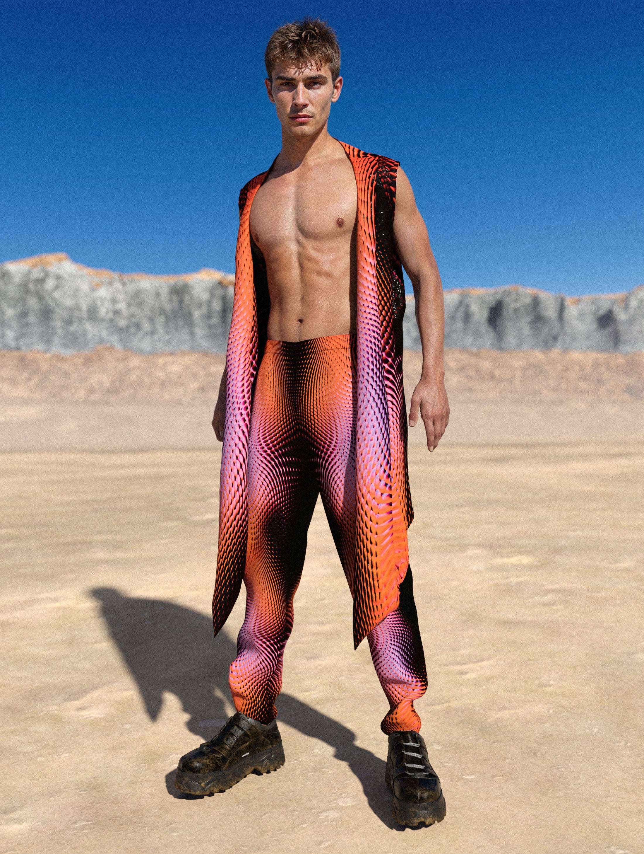 X Heat Male Rave Pants Festival