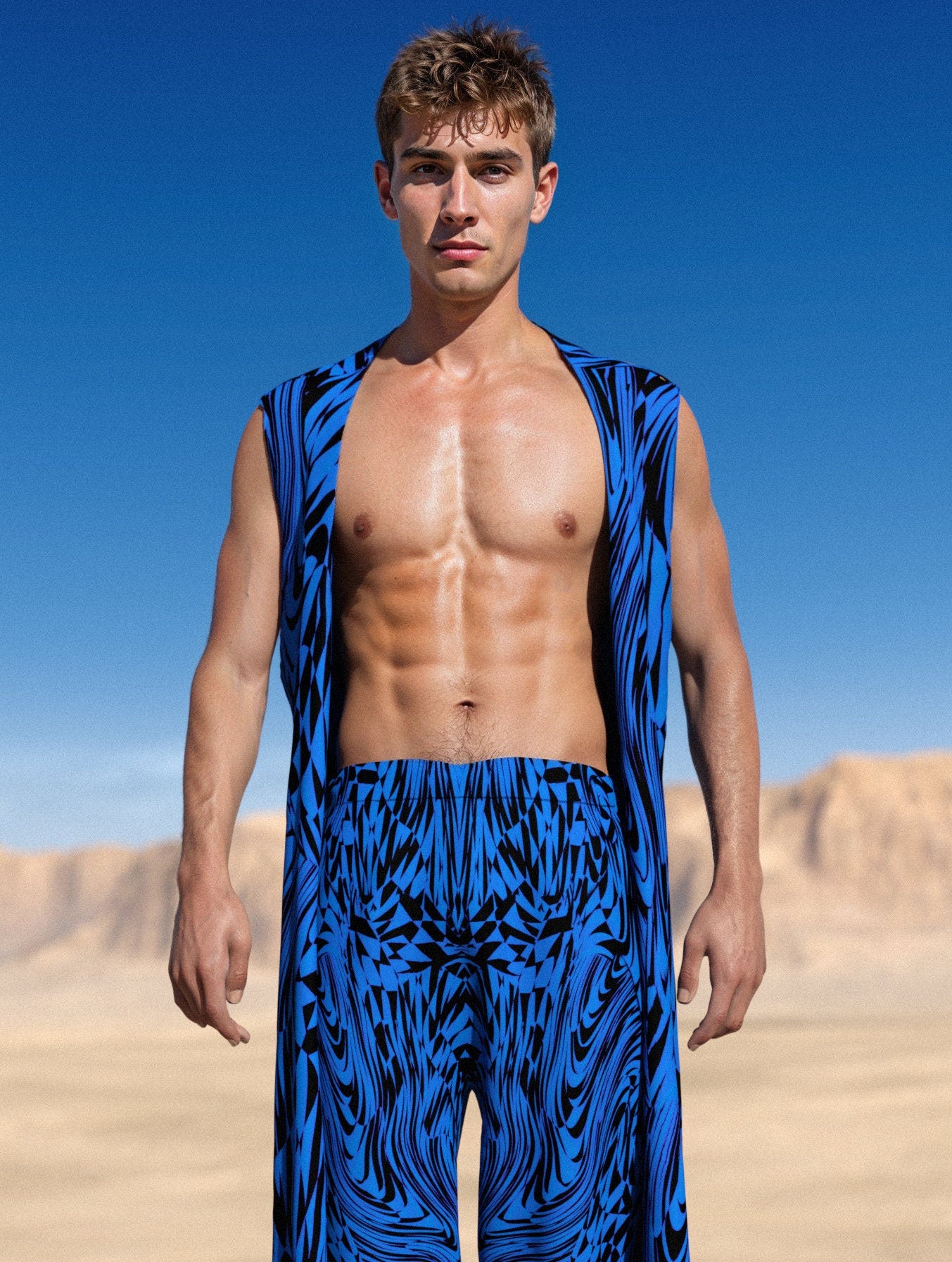 Refracted Male Rave Pants 1