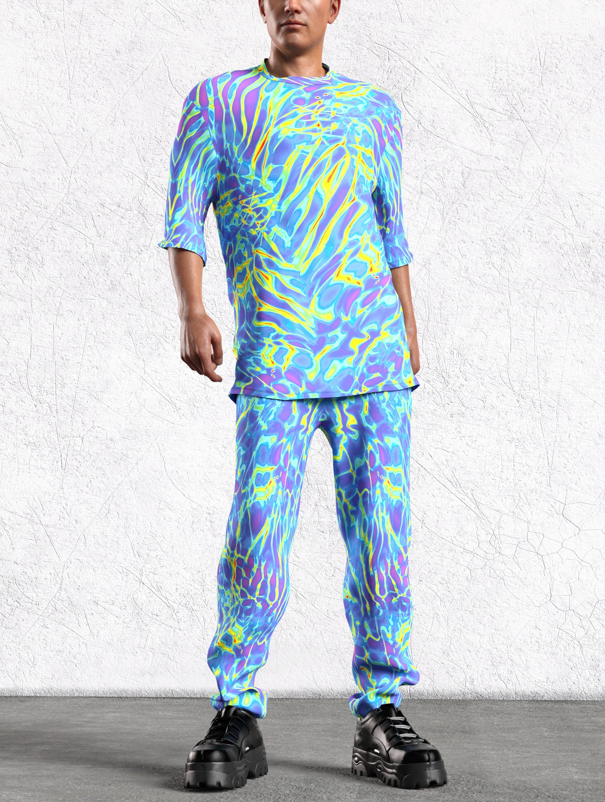 Men Electra Complex Male Rave Pants