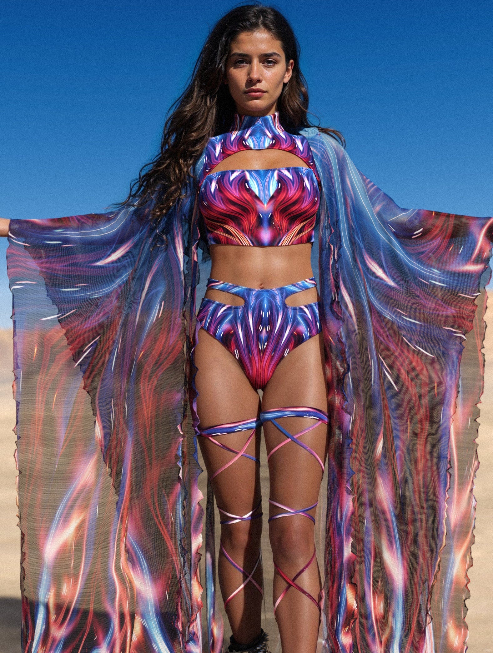 Metagalactic Rave Kimono Set 1