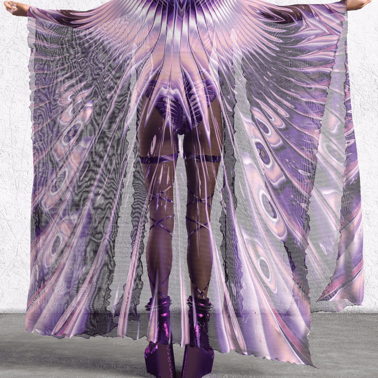 Zapped Cutout Rave Shorts 7