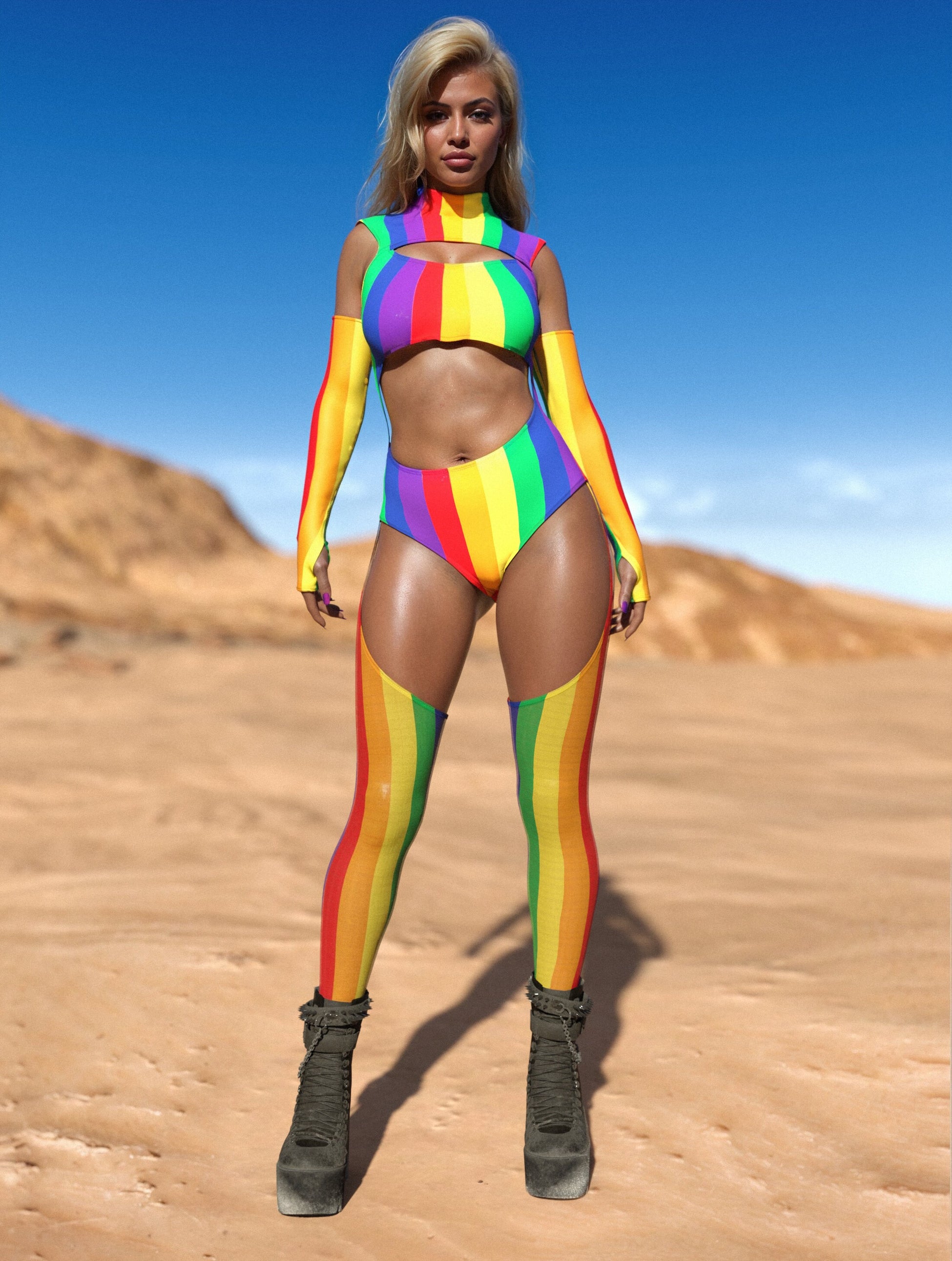 Born this Gay Chaps Leotard 2