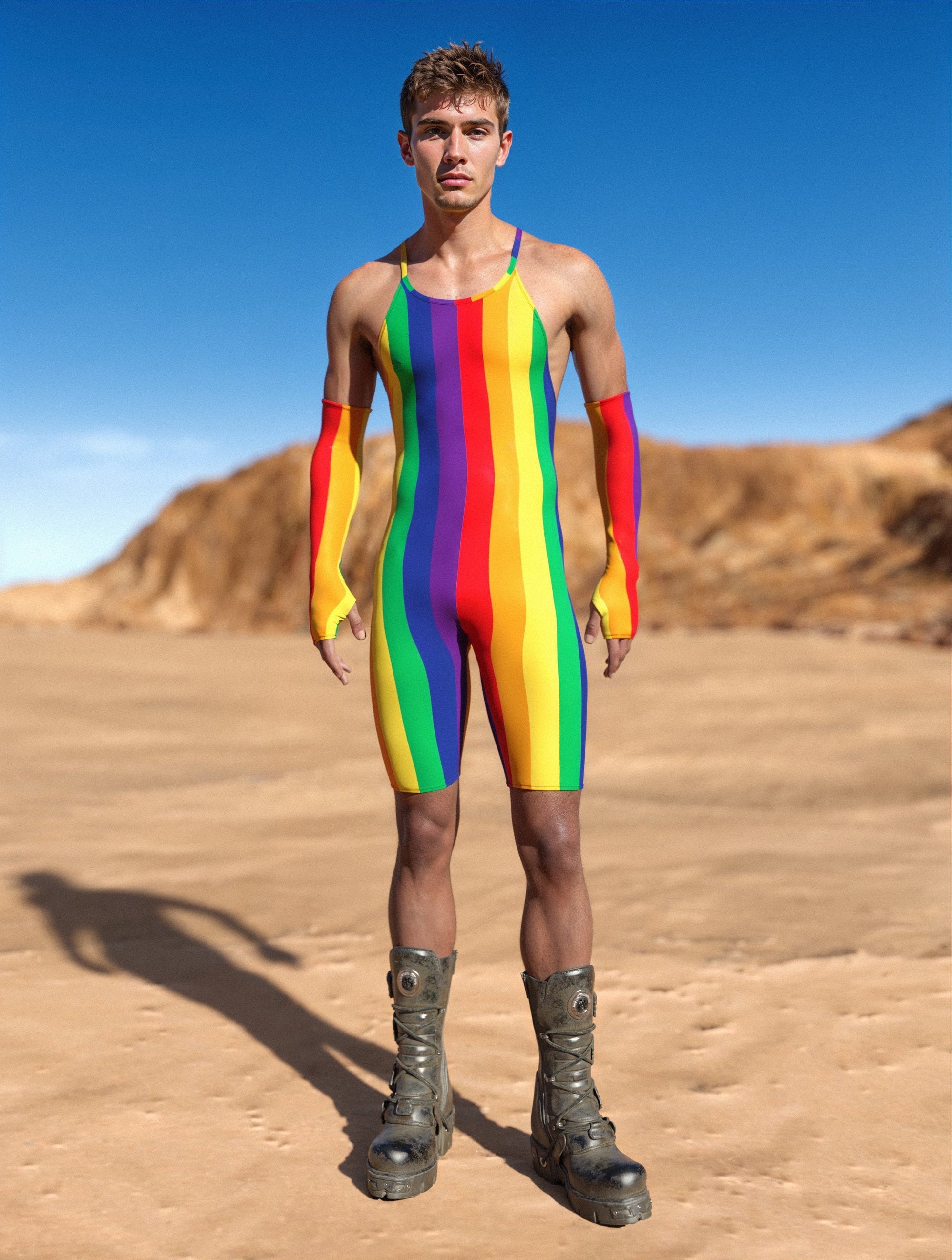 Born this Gay Male Crossed Jumpsuit 2