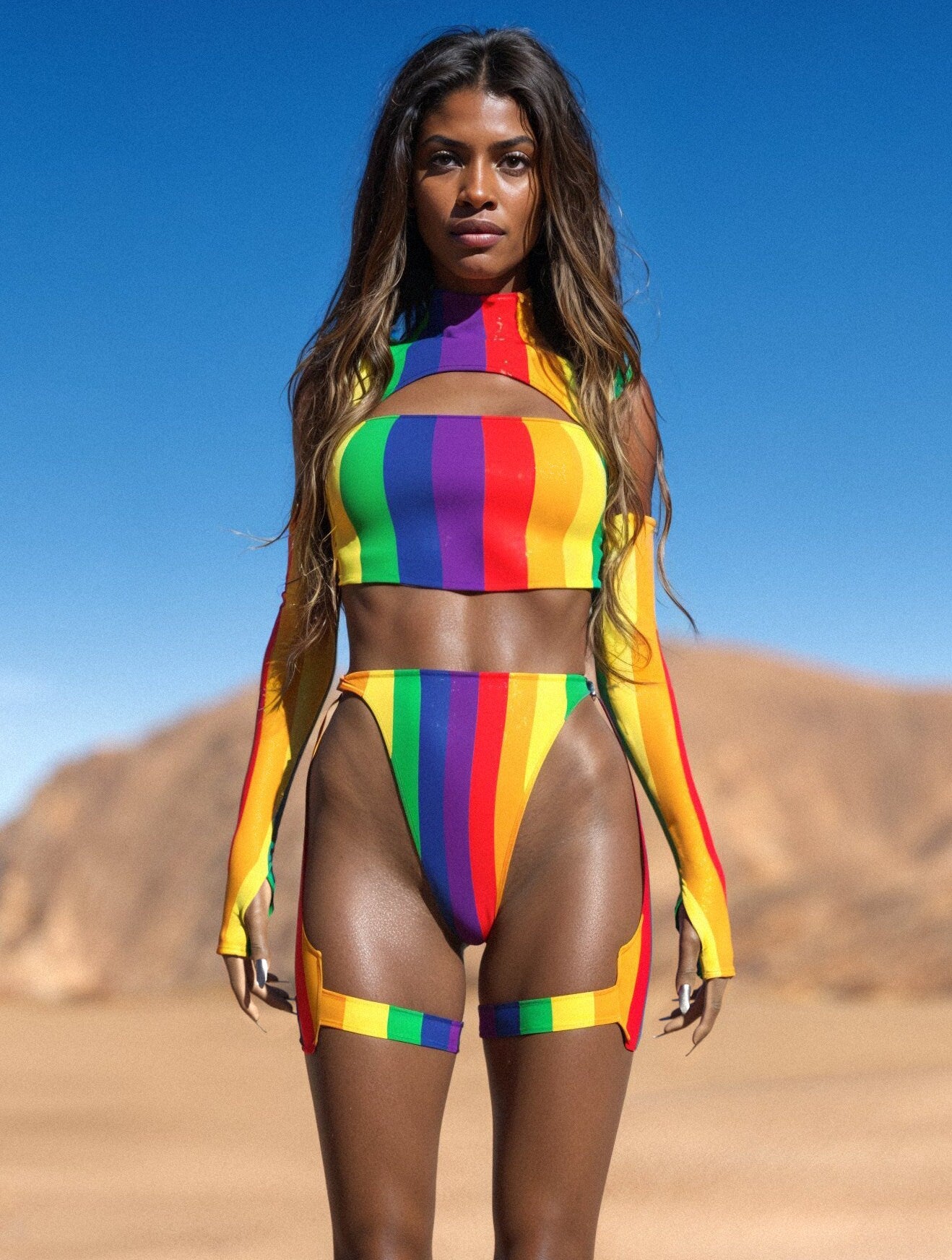 Born this Gay Cutout Rave Top 1