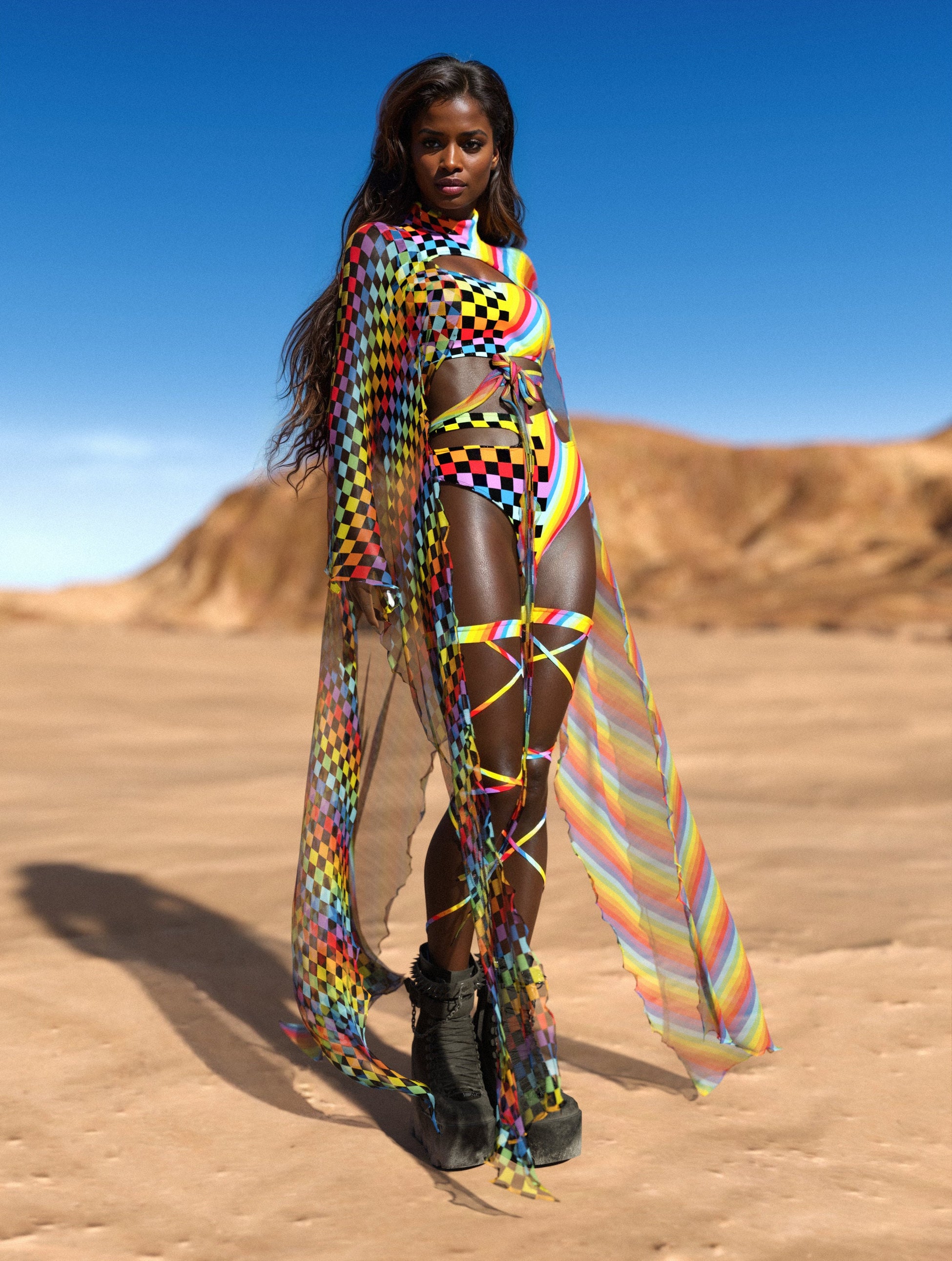 Checkered Past Rave Kimono 2