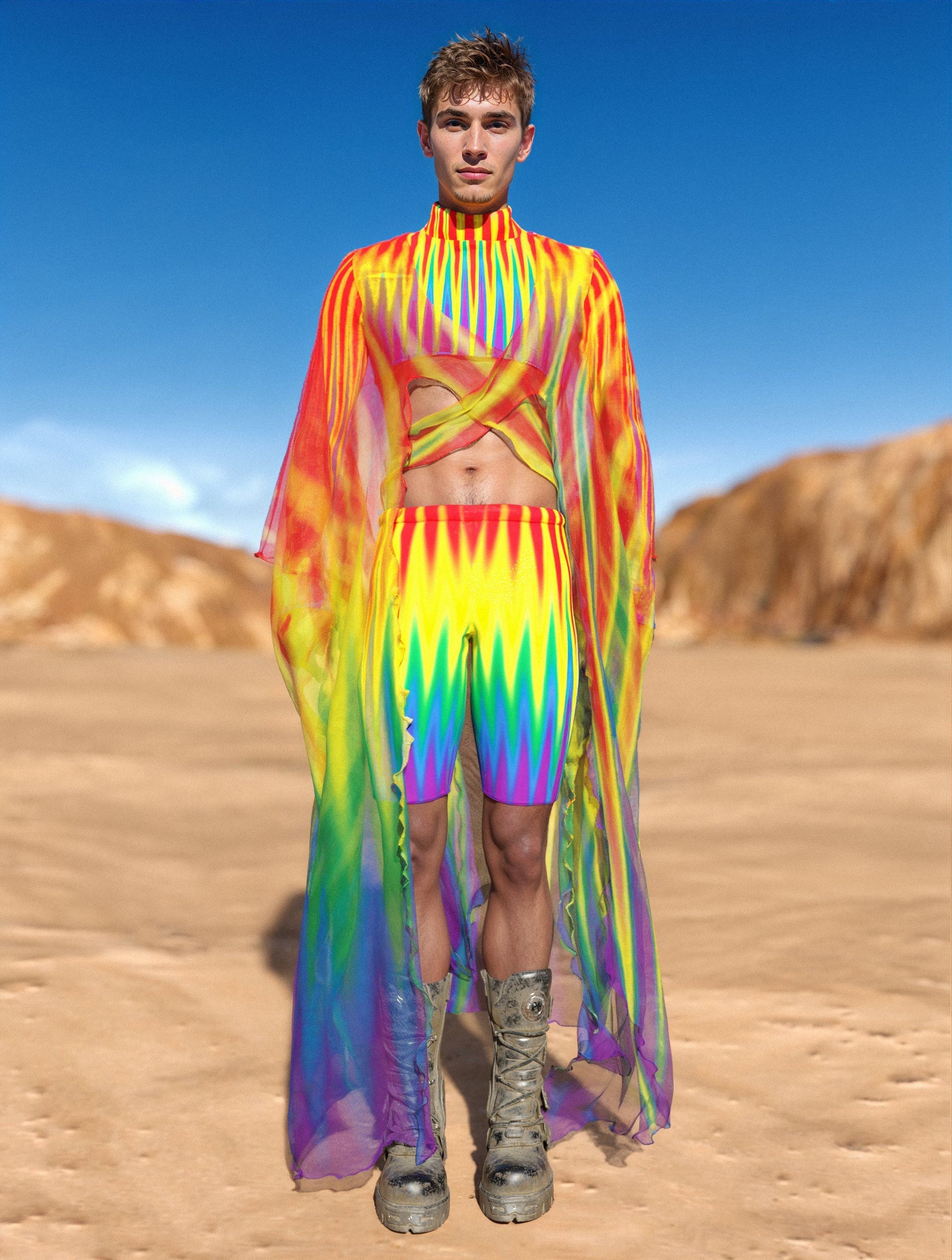 Infinitum Male Rave Kimono Set 2