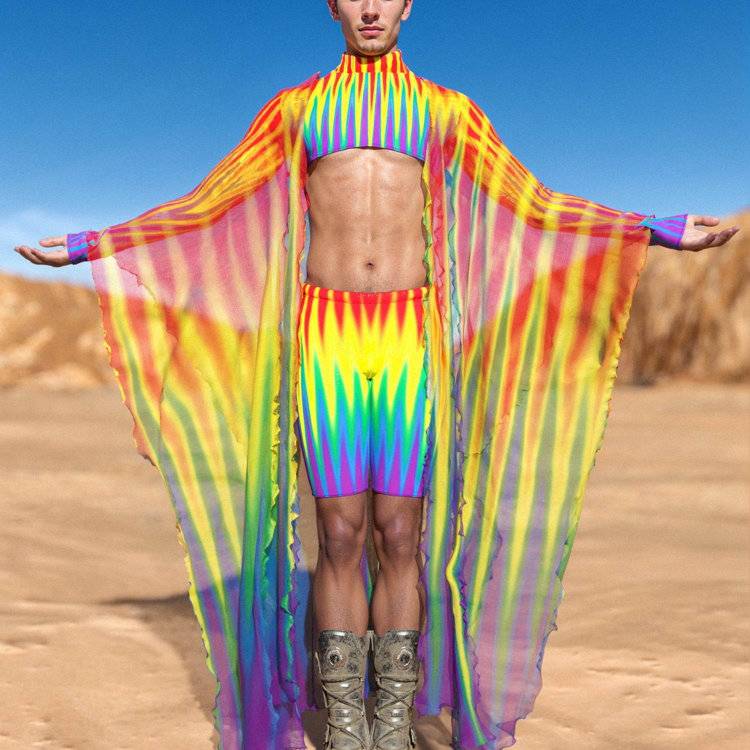 Infinitum Male Rave Kimono Lycra