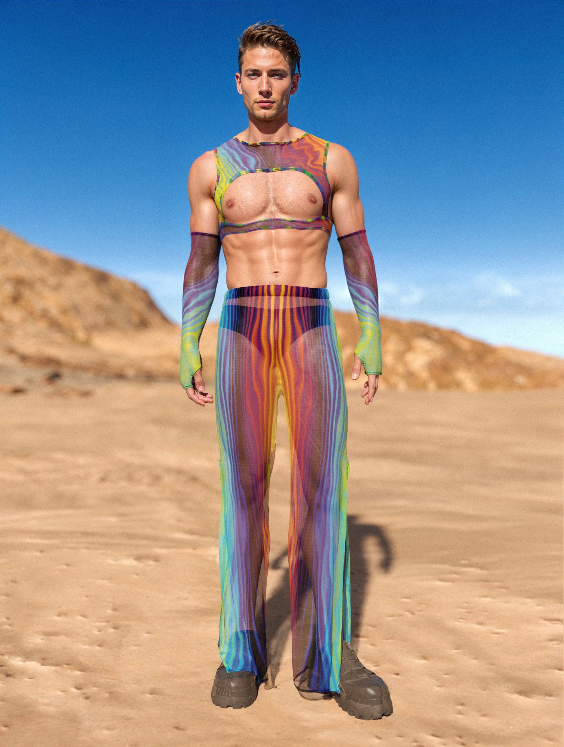 Natural Flow Mesh Male Harness Set 2