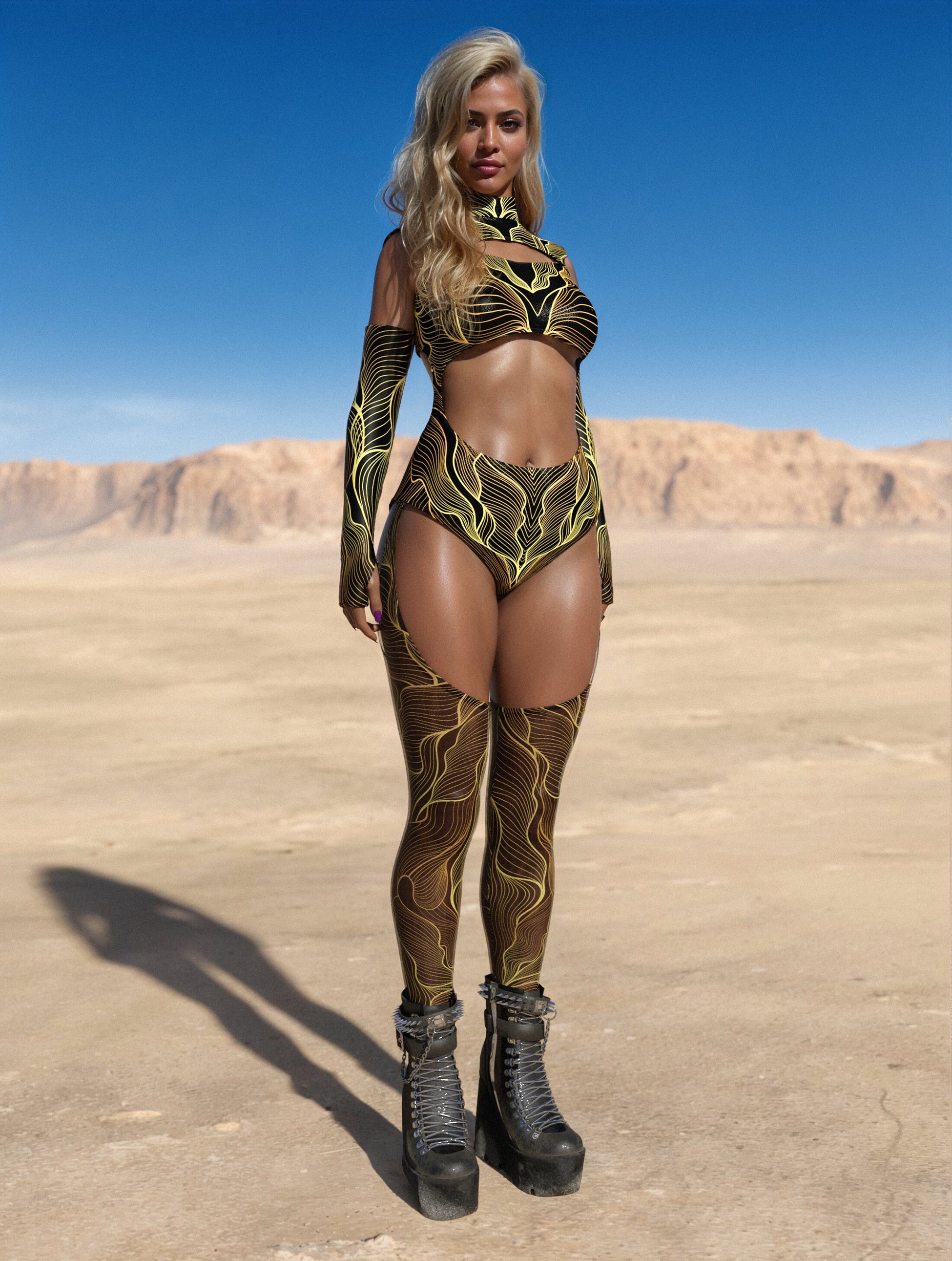 Golden Thread Chaps Leotard 2