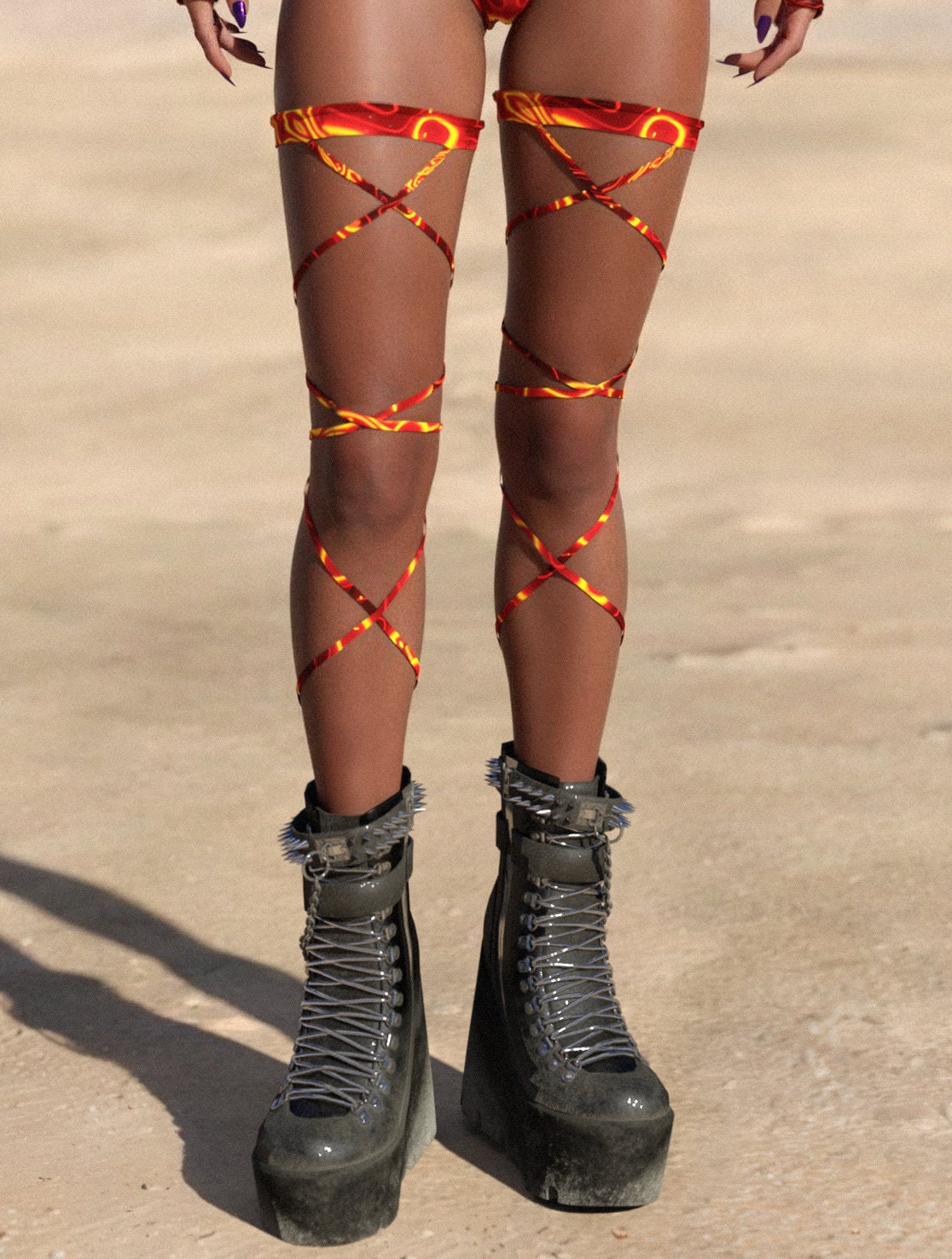 Blazing Fury Leg Wraps 1