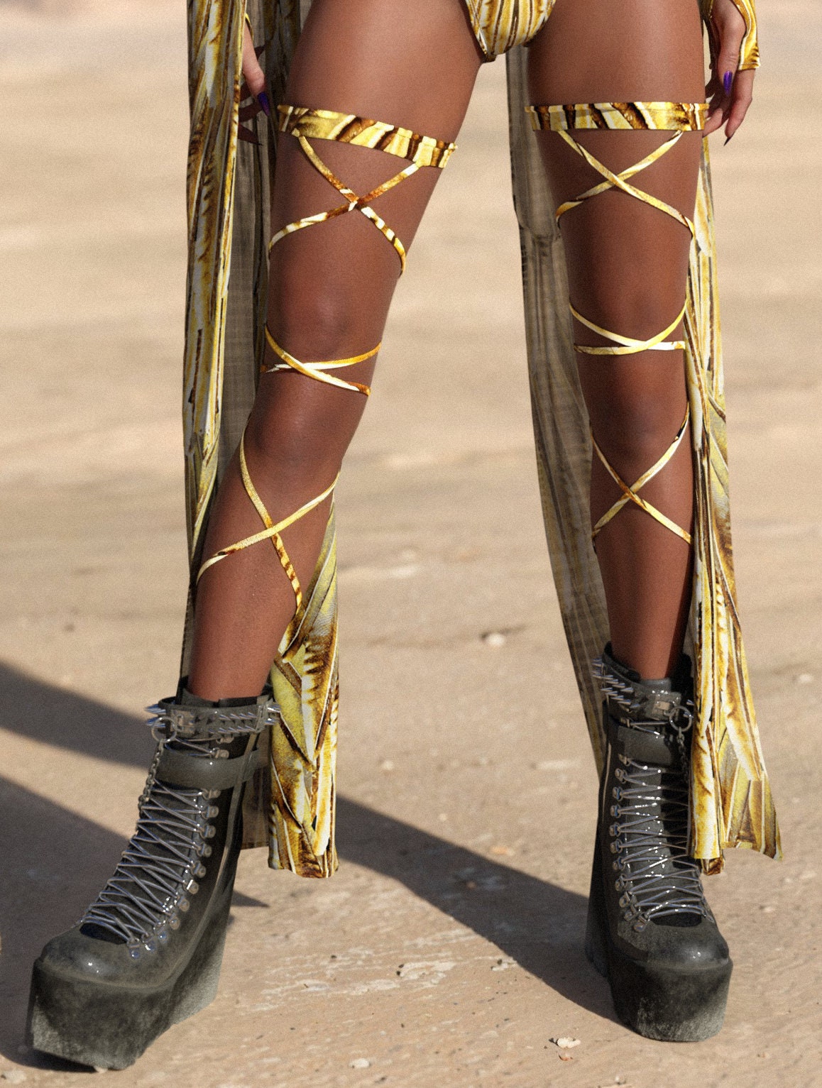 Gilded Paradise Leg Wraps 1