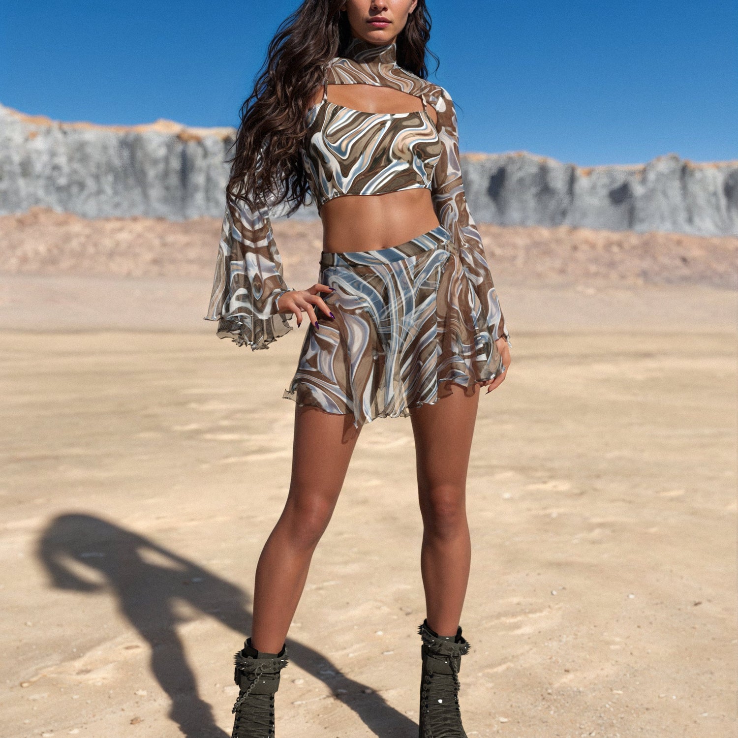 Mecha Vortex Mini Cloche Skirt 2
