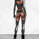 Silver Dusk Buckle Top