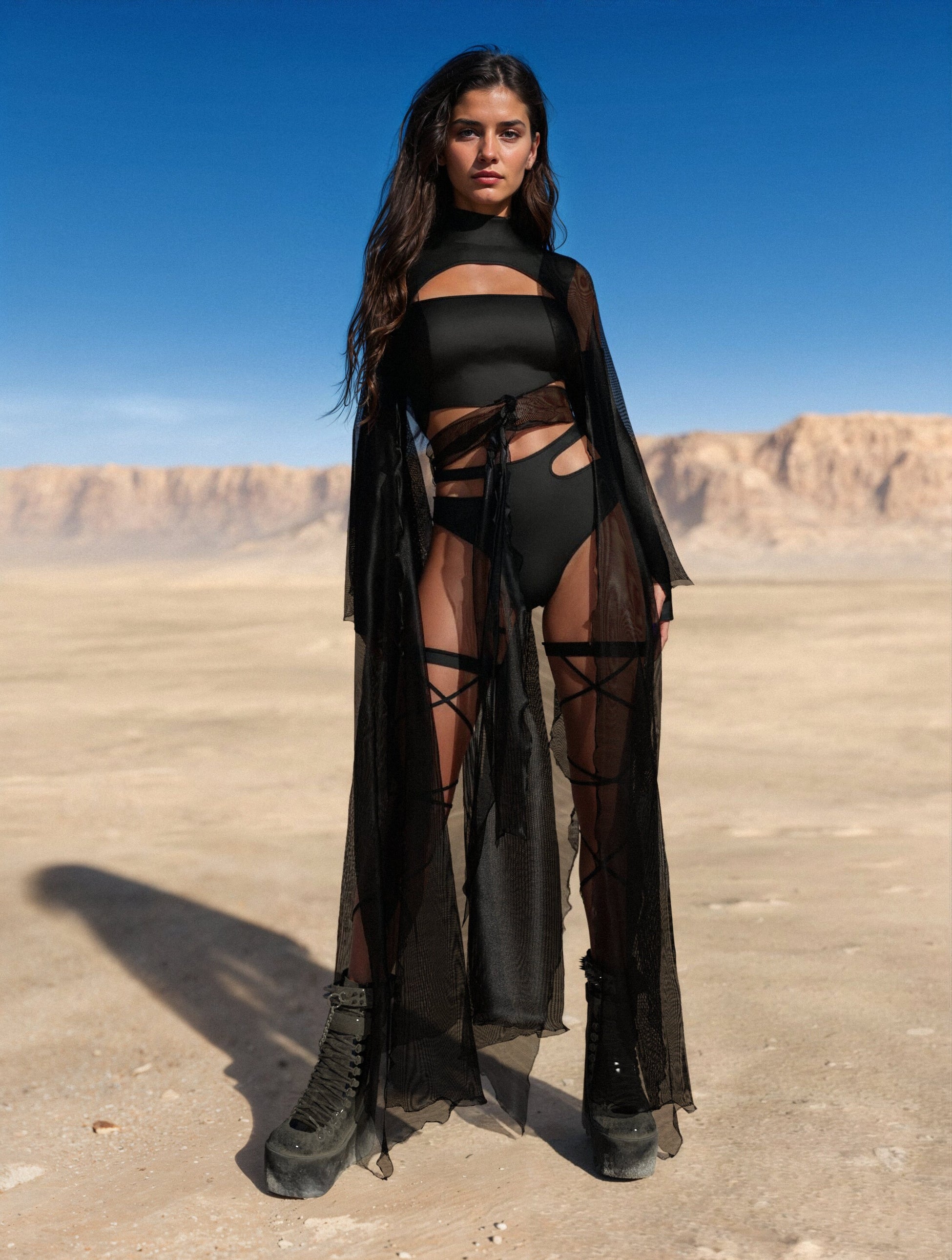 Just Black Rave Kimono Set 2