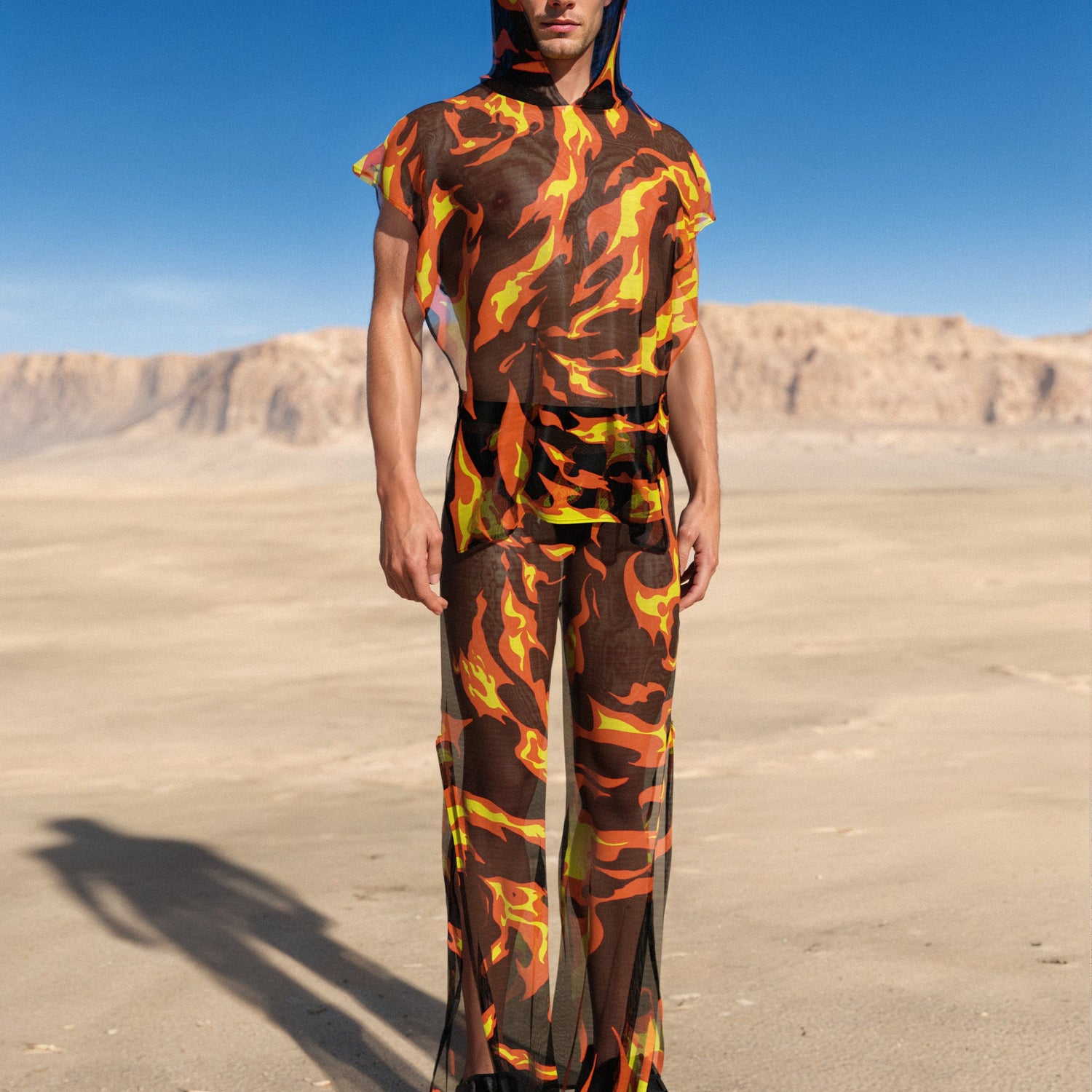 Burn Baby Burn Unisex Hooded Top Festival, Performance
