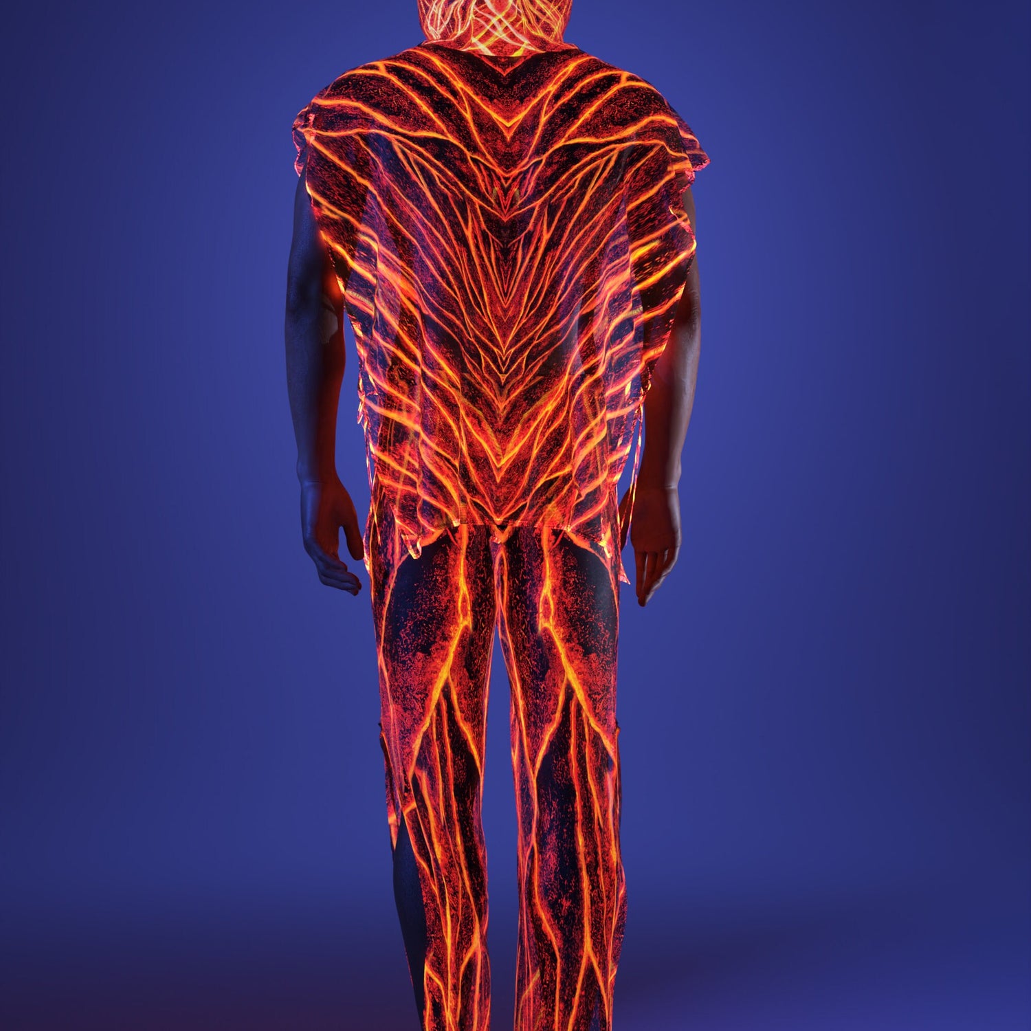 Lava Burst Male Hooded Set 6