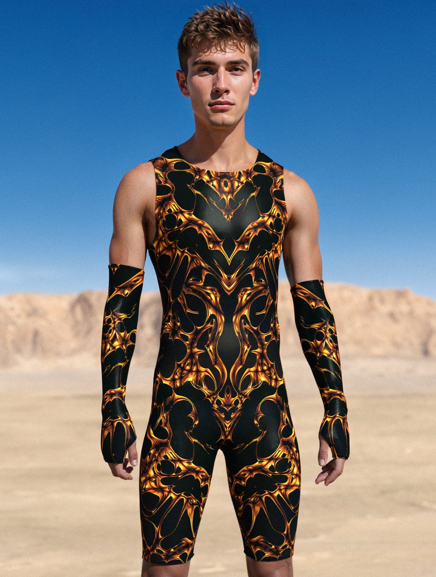 Event Horizon Male Back Zip Romper 1