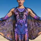 Midnight Desire Male Mesh Large Moth Wings