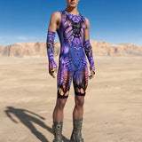 Midnight Desire Male Romper Wings Set
